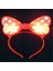 Kırmızı Işıklı Taç Red Headband LED Light Kırmızı Minnie Mouse Işıklı Taç Kırmızı Miki Taç Parti Tacı 1