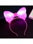 Pembe Işıklı Taç Pink Headband LED Light Pembe Minnie Mouse Işıklı Taç Pembe Miki Taç Konser Işıkları 1