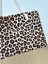 Leopard Desenli Plaj Çantası 5