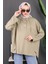 Haki Kapşonlu Modal Oversize Sweat 2