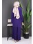 Mor Piliseli Sandy Tunik Pantolon Takım 4