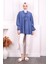 Indigo Ön Bağlamalı Kimono 2