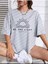 Kadın Be The Lıght Baskılı Oversize Salaş T-Shirt Ünisex Boyfirend 1