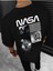 Nasa Baskılı Oversize Erkek T-Shirt Salaş Boyfirend 1