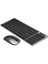 GDX77000 Klavye-Mouse Set Masaüstü Dizüstü 2.4ghz Wıreless Türkçe Q - Siyah 2