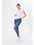Esnek Kumaş Beli Ayarlanabilir Kot Pantolon 2