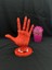 Kırmızı 18 cm Dekoratif Beyaz El Takı Mankeni, Yüzük Standı, Ürün Sergileme Standı, Organizer 2