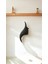 El Yapımı Ahşap Oyma Siyah Kadın Yüzü Figürü Duvar Dekoru 11 x 28 cm 2