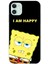 Apple iPhone 11 Uyumlu Şeffaf Kılıf Sponge Bob Tasarımlı 1 1