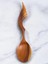 El Yapımı Kayısı Ağacından Kanat Desenli 28 cm Dekoratif Ahşap Kaşık, Sunum Kaşığı 2