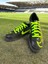 001 Erkek ve Çocuk Dişsiz Çim Halı Saha Futbol Ayakkabısı Siyah-Sarı 5