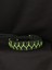 PARACORD SİYAH-NEON YEŞİL DANS İŞLEMELİ BİLEKLİK 2