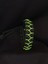 PARACORD SİYAH-NEON YEŞİL DANS İŞLEMELİ BİLEKLİK 3