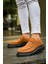 SHO2404 Bağcıklı Yüksek Taban Sst Castle Erkek Ayakkabı Loafer Taba 1