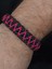 PARACORD PEMBE BALON İŞLEMELİ BİLEKLİK 4