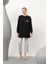 20614 Puane Iki Iplik Kumaş Ayakkabı Baskılı Tesettür Sweatshirt 1