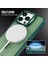 iPhone 13 Pro Max Stantlı Kılıf Lens Korumalı Kılıf Mat Magsafe Özellikli Kılıf - Koyu Yeşil 3