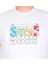 Erkek Büyük Beden Sıfır Yaka Tişört Surf 25144 Beyaz 2