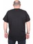 Erkek Büyük Beden Sıfır Yaka Tişört Lets Get Going 25175 Sıyah 3