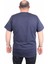 Erkek Büyük Beden Sıfır Yaka Tişört Motorcycle 25171 Lacıvert 3