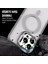 iPhone 13 Pro Max Stantlı Kılıf Lens Korumalı Kılıf Mat Magsafe Özellikli Kılıf - Gri 4