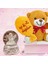 Uludagstore7 Ki Doğdun Balonlu Peluş Ayıcık & Beyaz Melek Büyük Boy Müzikli Kar Küresi 1