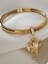 Charm Fil Bilezik Çelik Gold 2