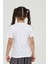 Kız Çocuk Düz Kısa Kollu Casual-Okul Basic T-Shirt 3
