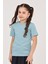 Kız Çocuk Düz Kısa Kollu Casual-Okul Basic T-Shirt 1