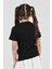 Kız Çocuk Düz Kısa Kollu Casual-Okul Basic T-Shirt 3
