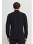 Slim Fit Dar Kesim Düğmeli Yaka Armürlü Gofre Desenli Gömlek 5