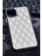 iPhone 15 Pro Max Uyumlu Baklava Desenli Pırlanta Taşlı Sert Kapak Kılıf Gri 1