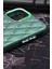 iPhone 15 Pro Uyumlu Baklava Desenli Pırlanta Taşlı Sert Kapak Kılıf Zümrüt Yeşil 4