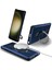 Samsung Galaxy S25 Ultra Için Magsafe Uyumlu Manyetik Halkalı Standlı Telefon Kılıfı Mavi (Yurt Dışından) 1