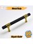 Eylül Mobilya Mutfak Dolabı Çekmece Dolap Kulpları Kapak Kulbu Siyah Altın 96 mm Metal Kulp 1