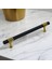 Eylül Mobilya Mutfak Dolabı Çekmece Dolap Kulpları Kapak Kulbu Siyah Altın 192 mm Metal Kulp 5