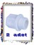 2 Adet Plastik Körtapa 1/2 - DN15- 20 mm 1