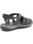 D25YS-2535 Kadın Deri Comfort Sandalet Siyah 5