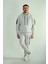 2 Iplik Garneli Kapşonlu Takım Açık Gri 3