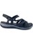 D25YS-2530 Kadın Deri Comfort Sandalet Siyah 2