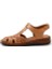 D25YS-2550 Kadın Deri Önü Kapalı Comfort Sandalet Taba 3