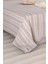 Sport Çizgili Çarşaf + Yastık Kılıfı Seti Çift Kişilik Soft Line Bej 3