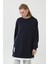 10613 Puane Modal Kumaş Arma ve Fermuar Detaylı Sweatshirt 1