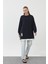 10613 Puane Modal Kumaş Arma ve Fermuar Detaylı Sweatshirt 3