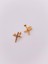Cerrrahi Çelik Zirkon Taşlı Çift Haç Tragus Helix Piercing (1ADET) 4