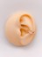 Baget Taşlı Sıkıştırma Kıkırdak Küpe ( Earcuff ) Piercing (1ADET) 1