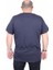 Erkek Büyük Beden Sıfır Yaka Tişört London 25166 Lacıvert 3