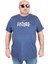 Erkek Büyük Beden Sıfır Yaka Tişört The Future 25138 Indıgo 1