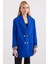 0704 Düğme Detaylı Blazer Ceket - Saks 1