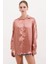 3985 Oversize Saten Gömlek - Camel 2